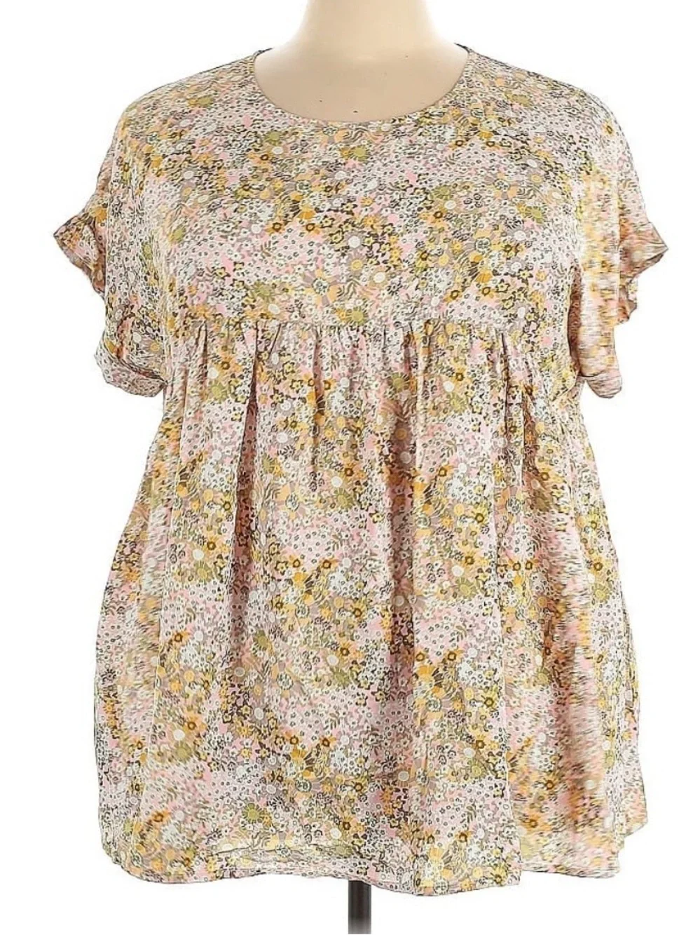 Hayden Los Angeles Ditzy Floral Babydoll
Blouse - Size 3X NWTs - Picture 2 of 12